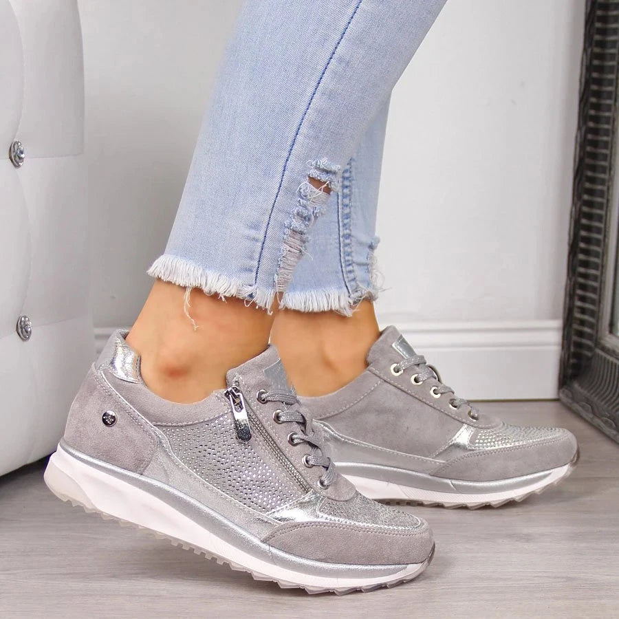Eugénie Elegante Sneaker mit Reißverschluss