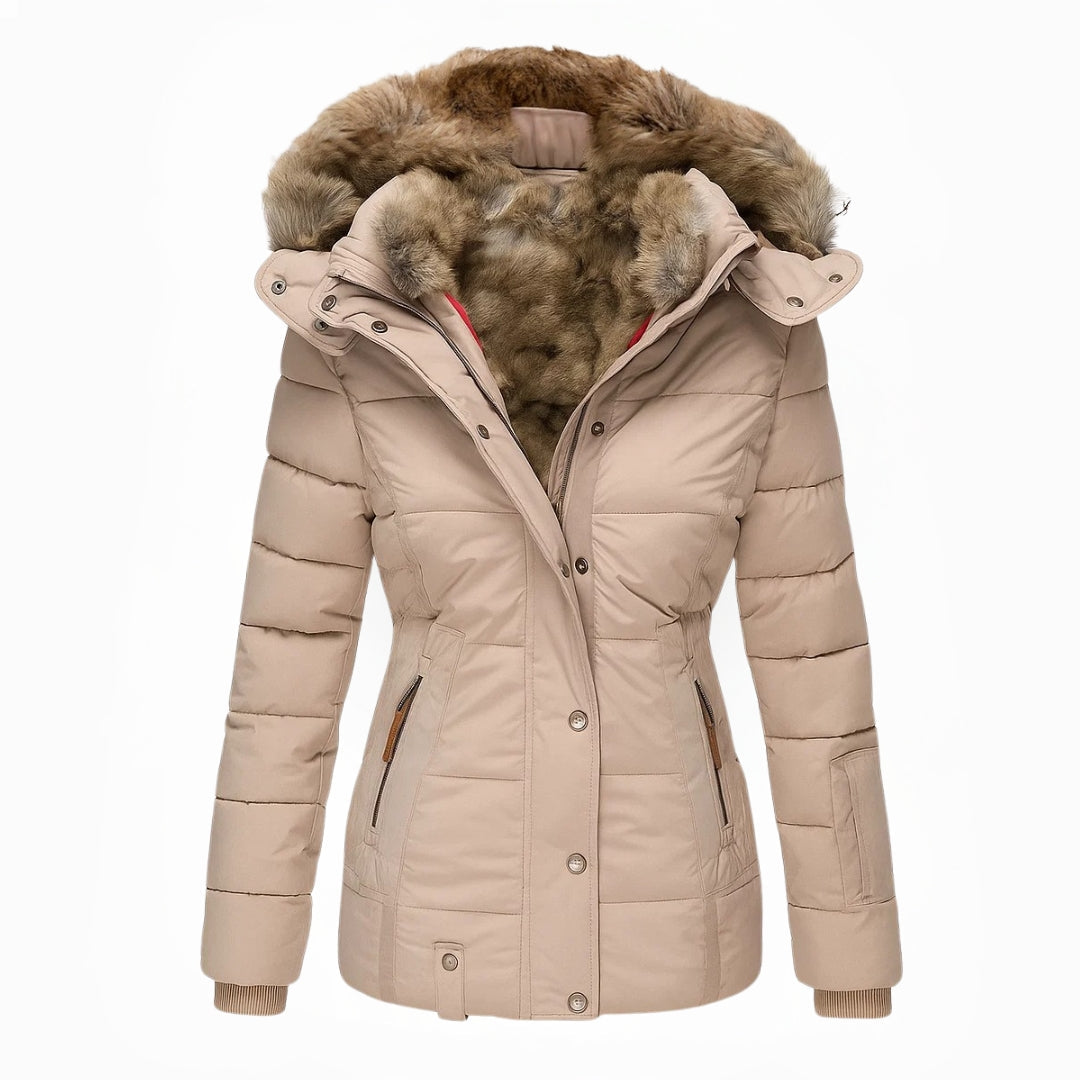 Warme isolierte Damen-Winterjacke