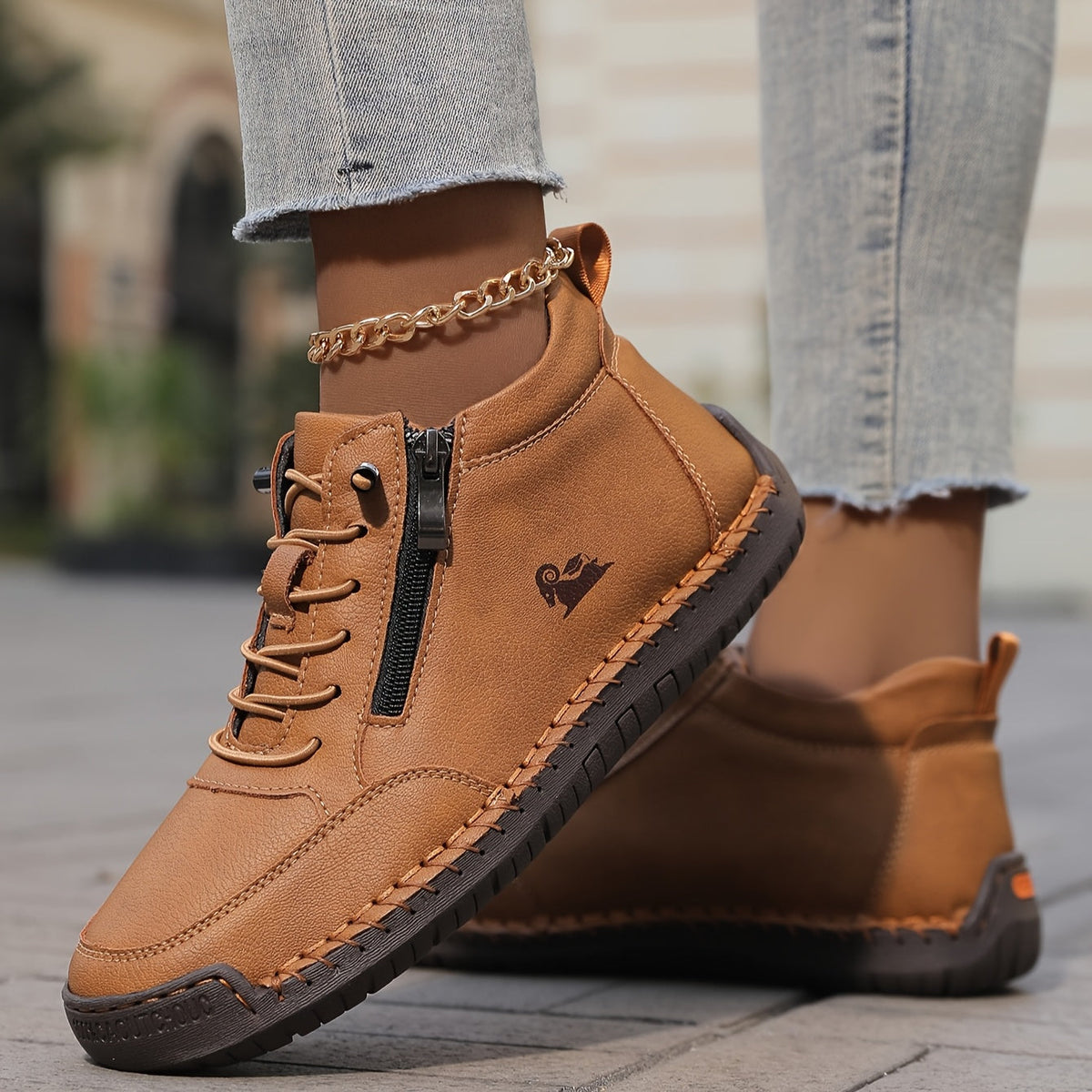 Bequeme Damen-Sneakers mit Schnürung