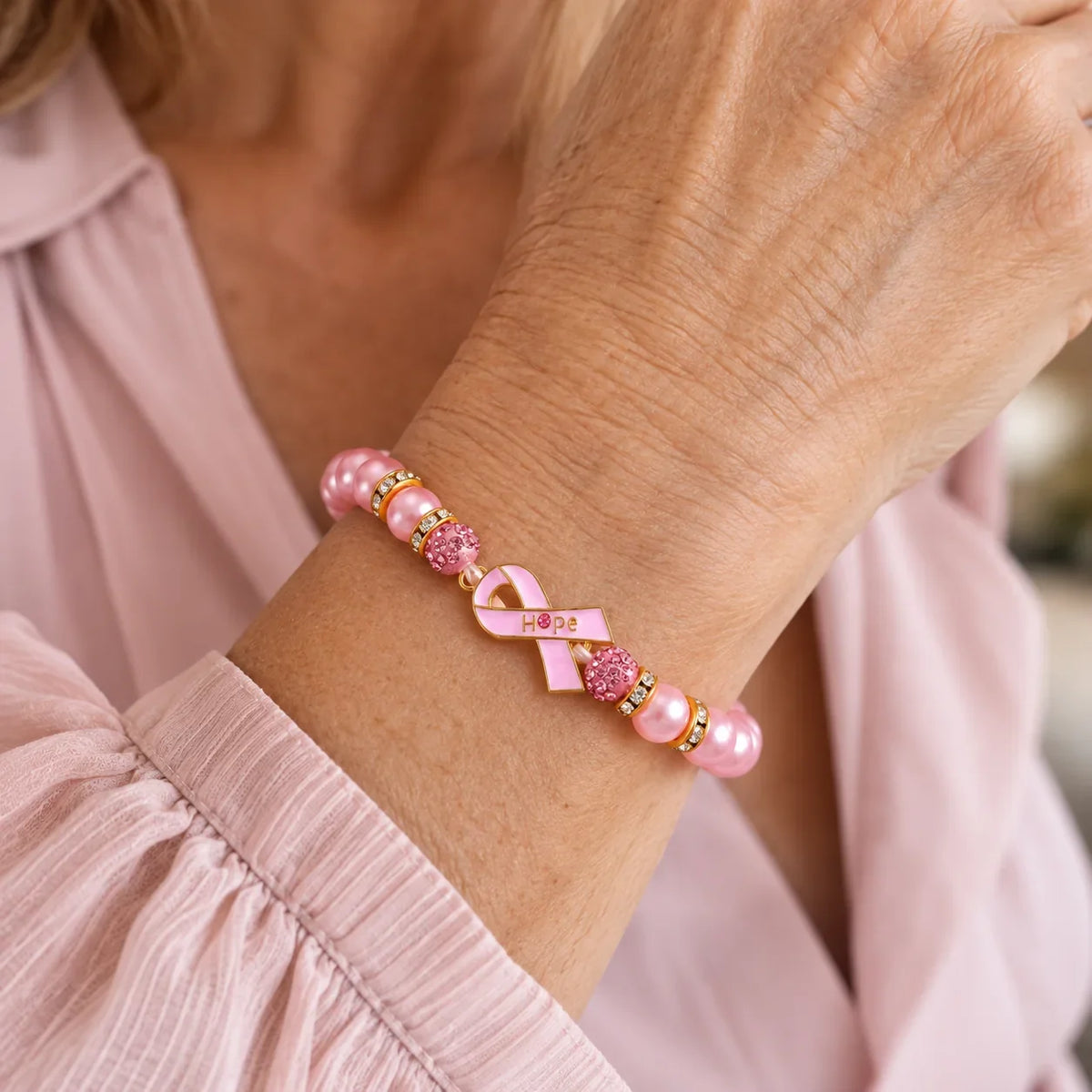 Rosa Hoffnung Armband