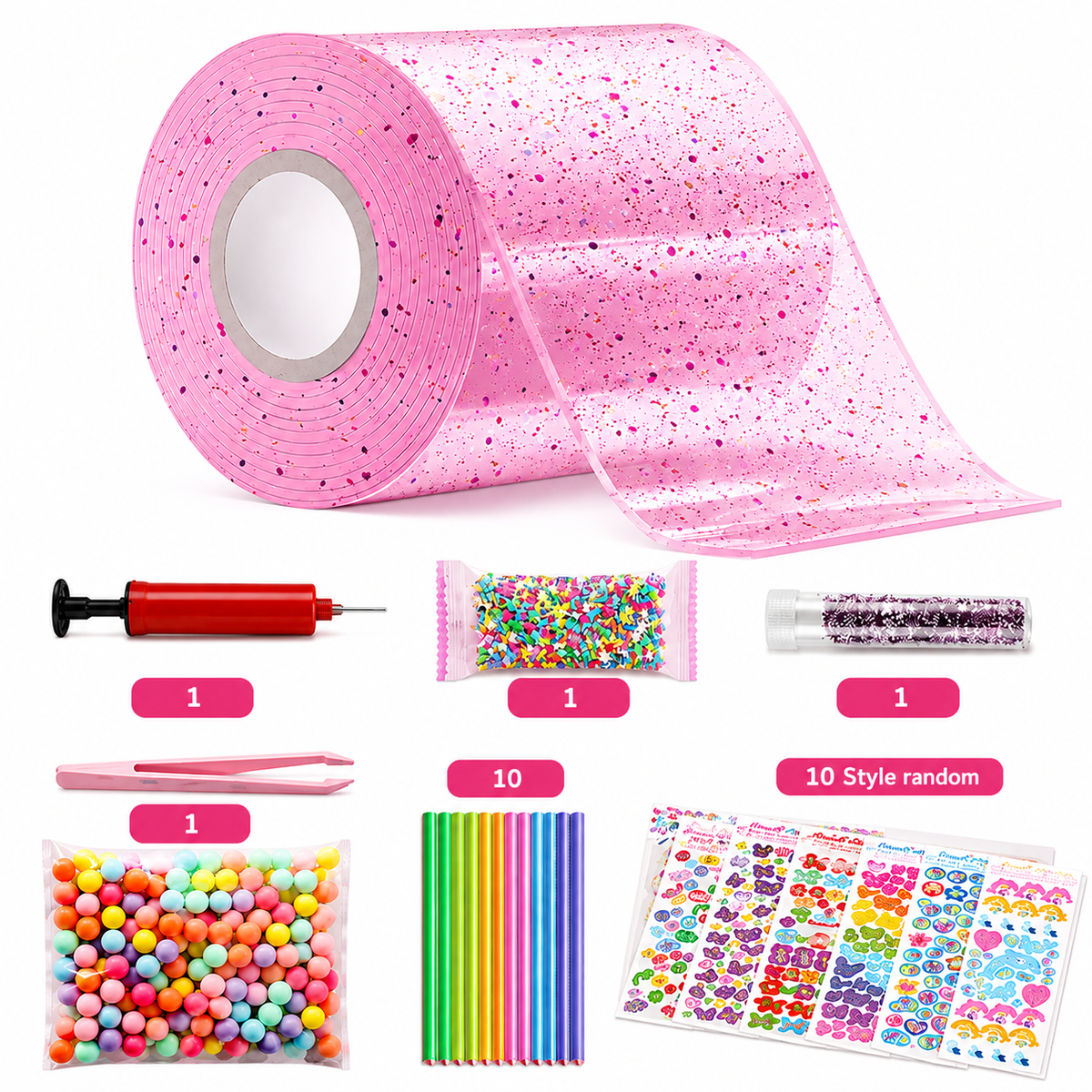 Nano-Klebeband Bastelset zum Blasenmachen, Dekorieren und für sensorischen Spaß