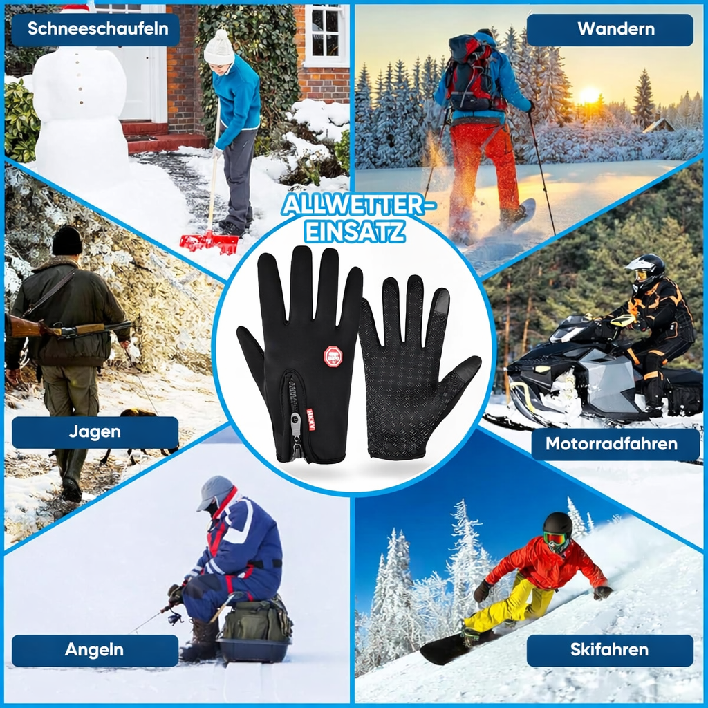 Beheizte Handschuhe | Schnelle Wärme | Wasserdicht & Winddicht