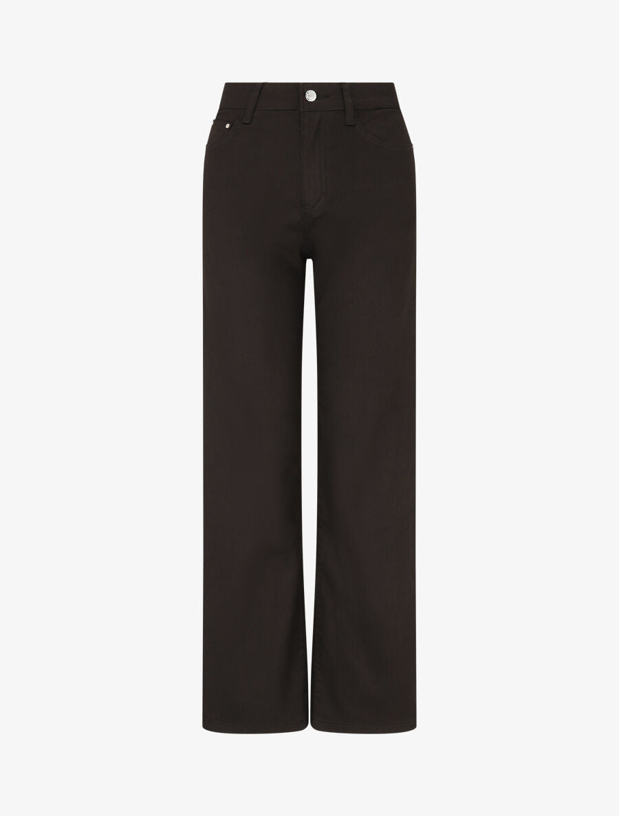 Gerade Push-up-Jeans mit 5 Taschen - Schwarz