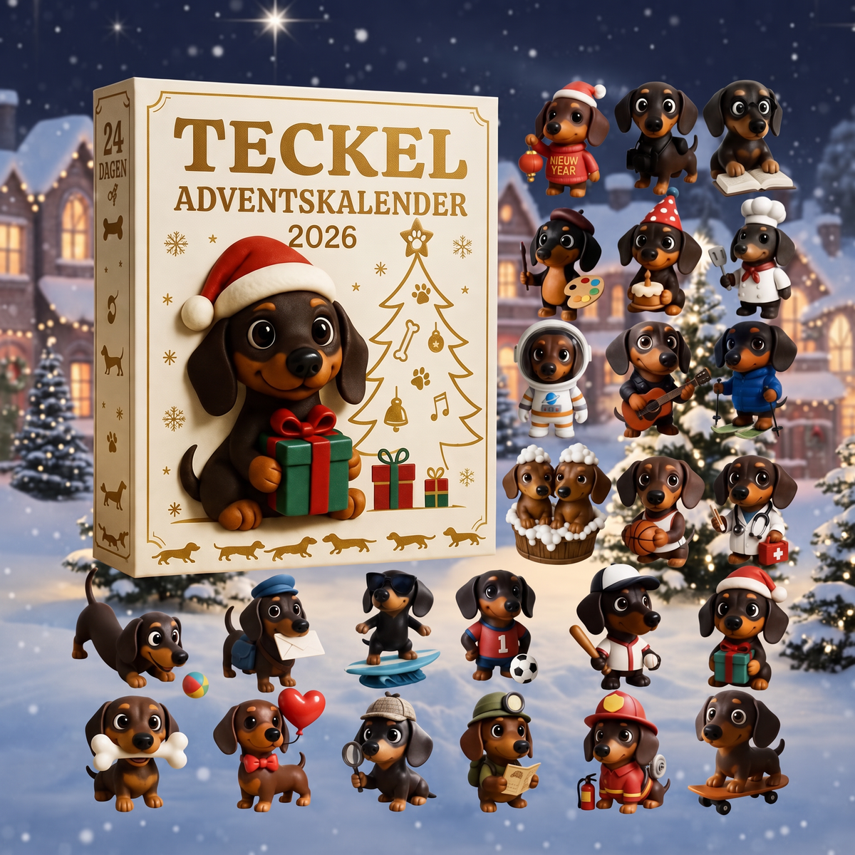 Dackel Adventskalender