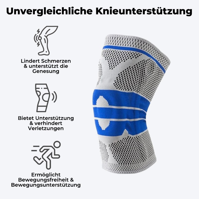 Silikon Kniebandage mit Kompressionsunterstützung