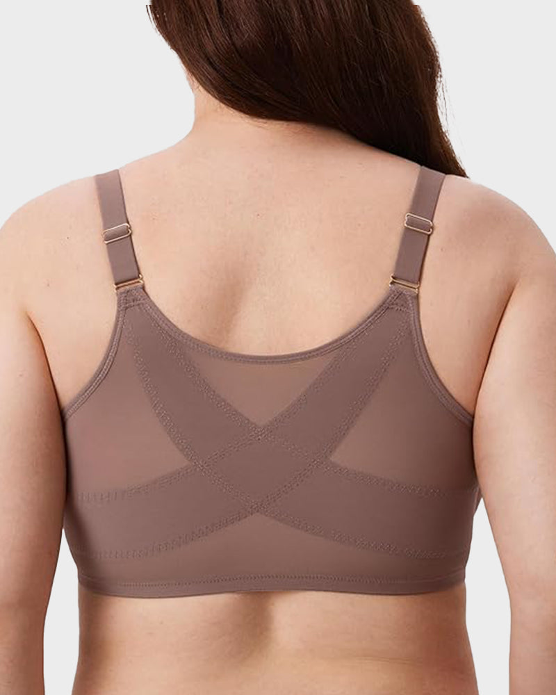 Mesh-Stütz-BH mit Frontverschluss