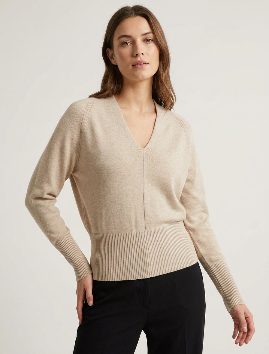 Taillierter Pullover aus Kaschmirstrick