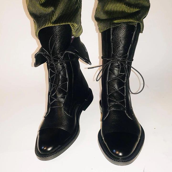 Elegante Schnür-Stiefeletten