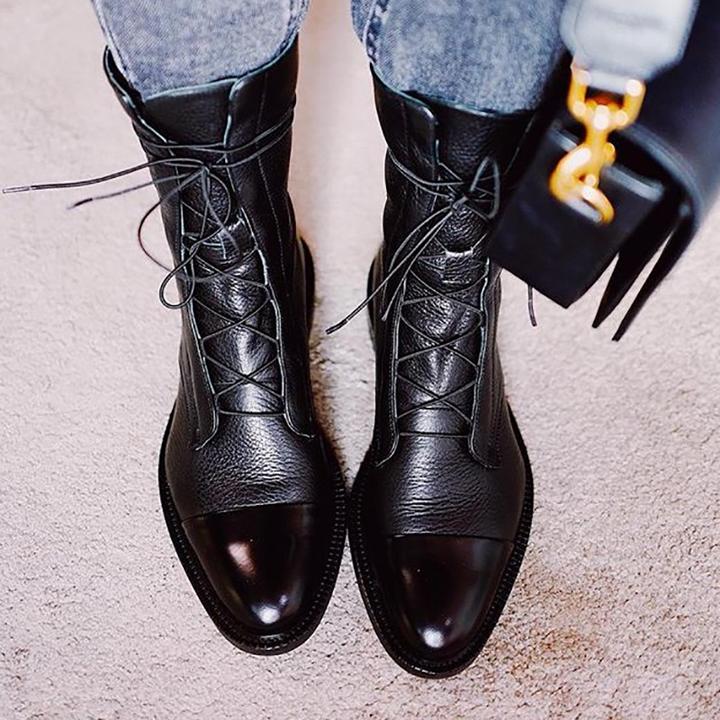 Elegante Schnür-Stiefeletten