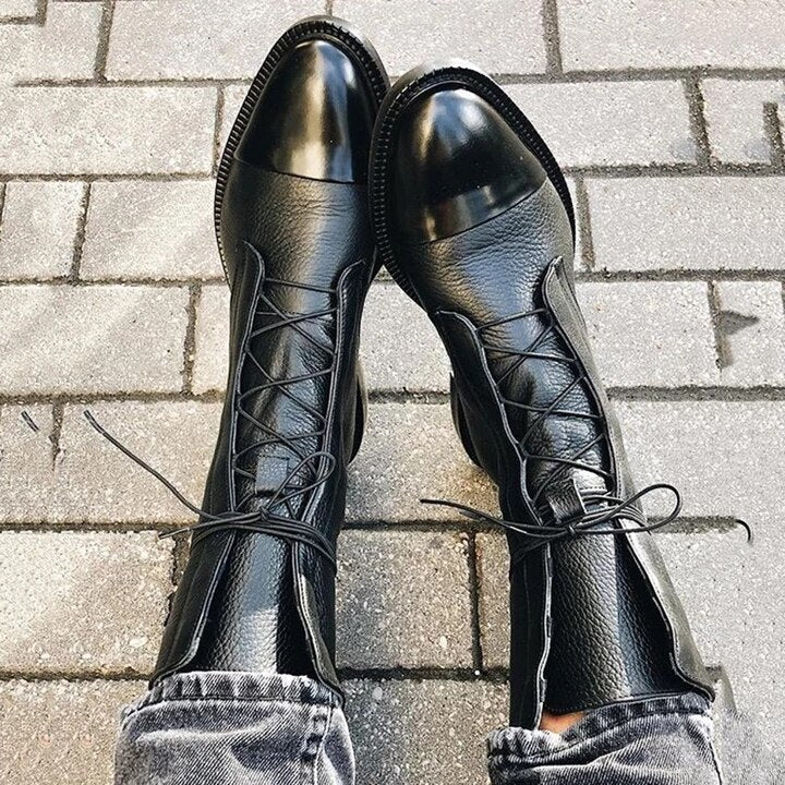 Elegante Schnür-Stiefeletten