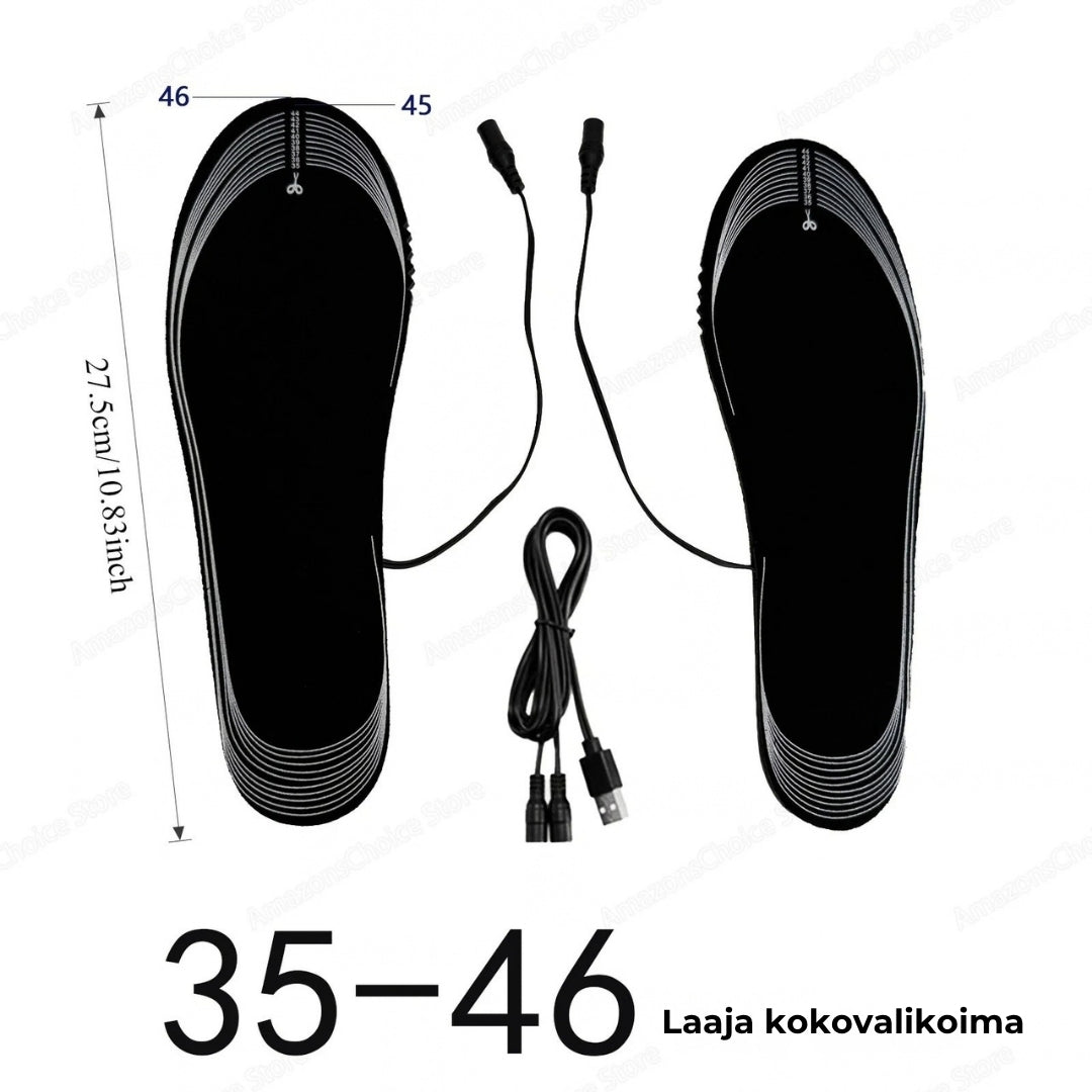 Beheizbare Einlegesohlen – USB-aufladbar