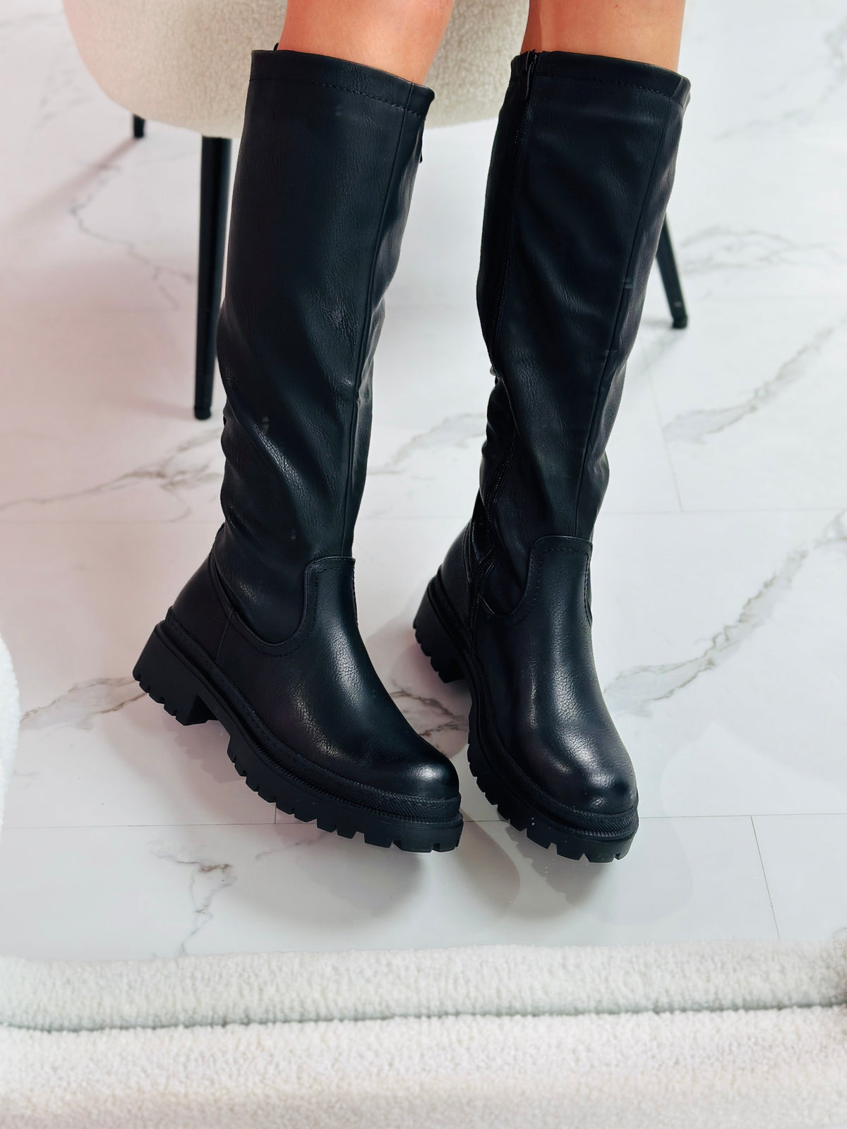 Anetta Schwarze Hohe Stiefel