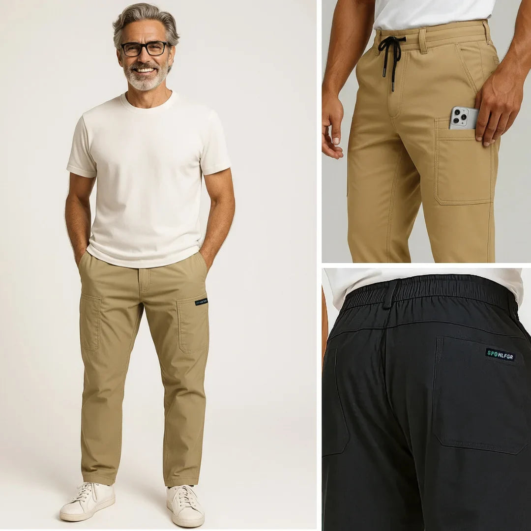 Cargo-Hose mit mehreren Taschen in weiter Passform