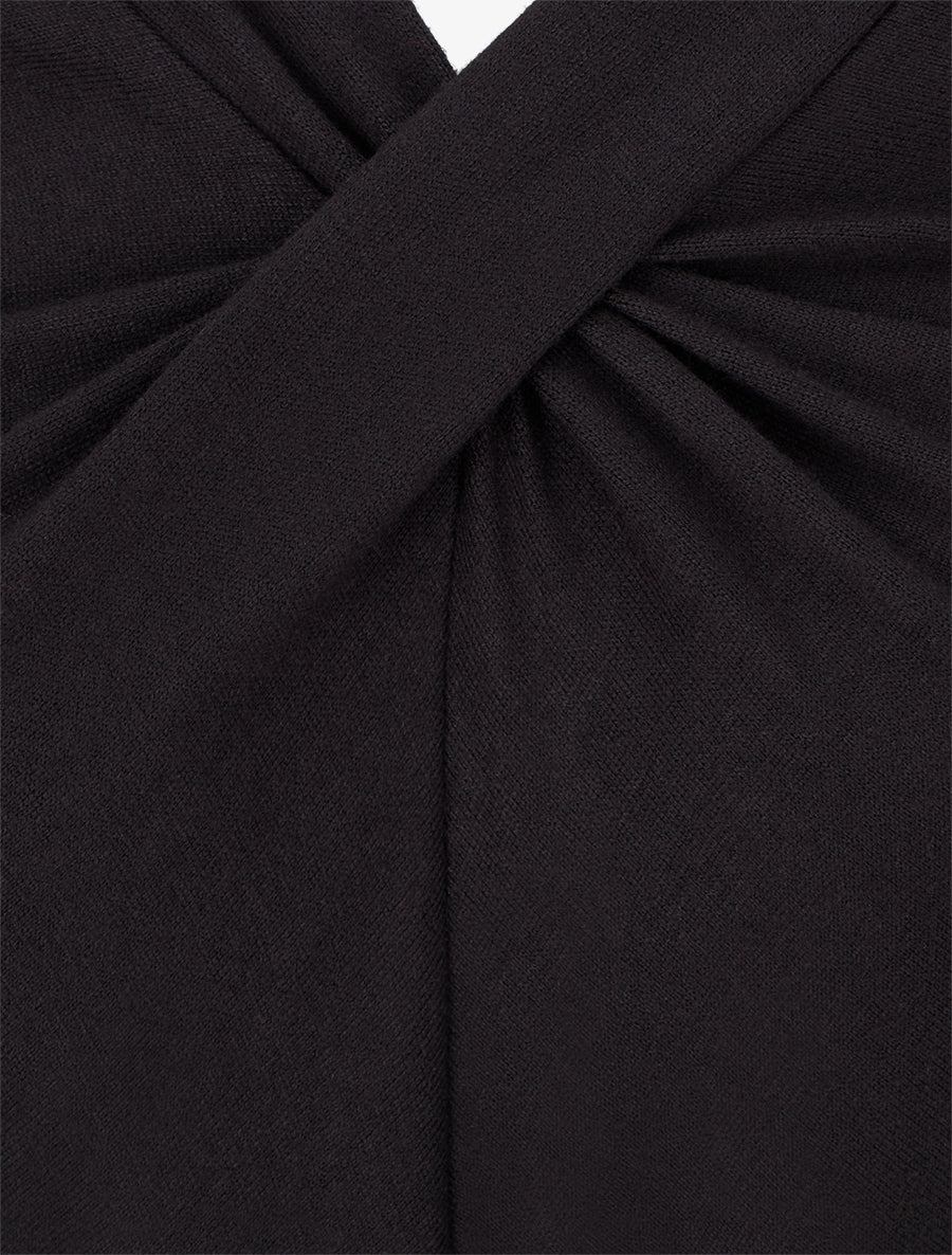 Gerades Kleid mit Wickeleffekt