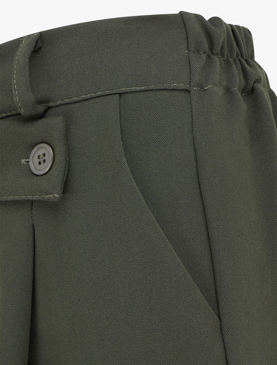 Gerade Hose mit hoher Taille und seitlichem Verschluss