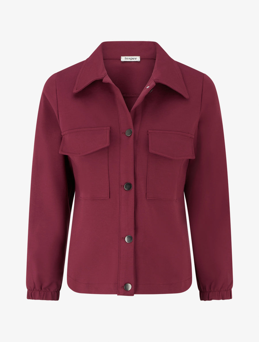 Stretch-Jacke mit Stehkragen