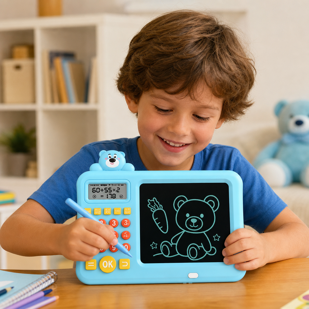 Interaktives Mathe-Zeichen- und Lösch-Lernset für Kinder