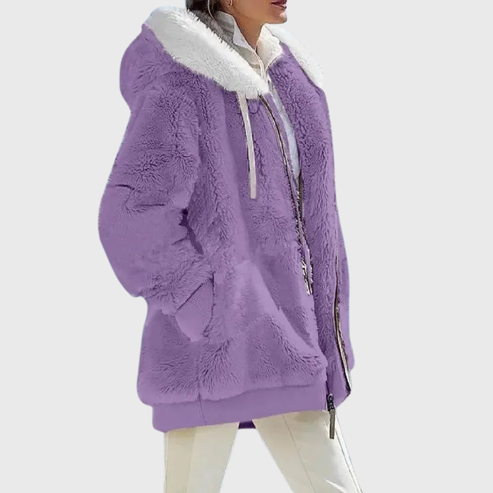 Sofia Elegante Mehrfarbige Warme Pufferjacke
