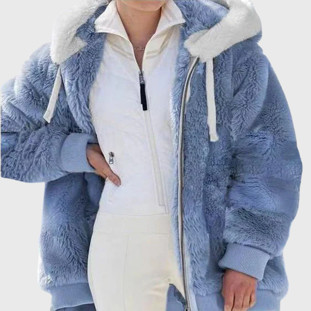 Sofia Elegante Mehrfarbige Warme Pufferjacke