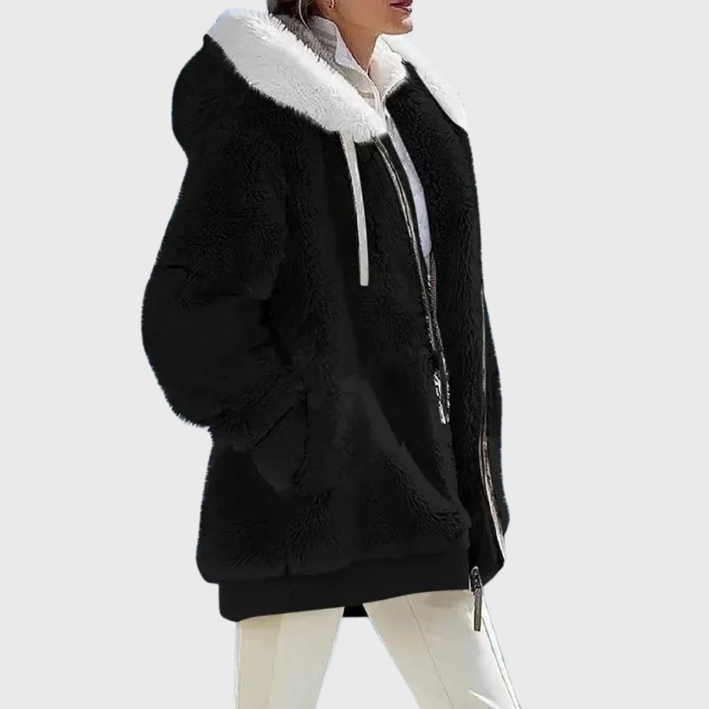 Sofia Elegante Mehrfarbige Warme Pufferjacke