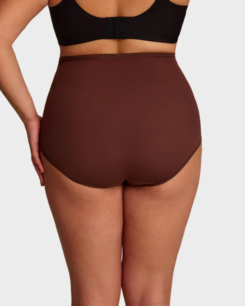 Plus-Size High-Waist Cross Bauch-Kontroll-Slips