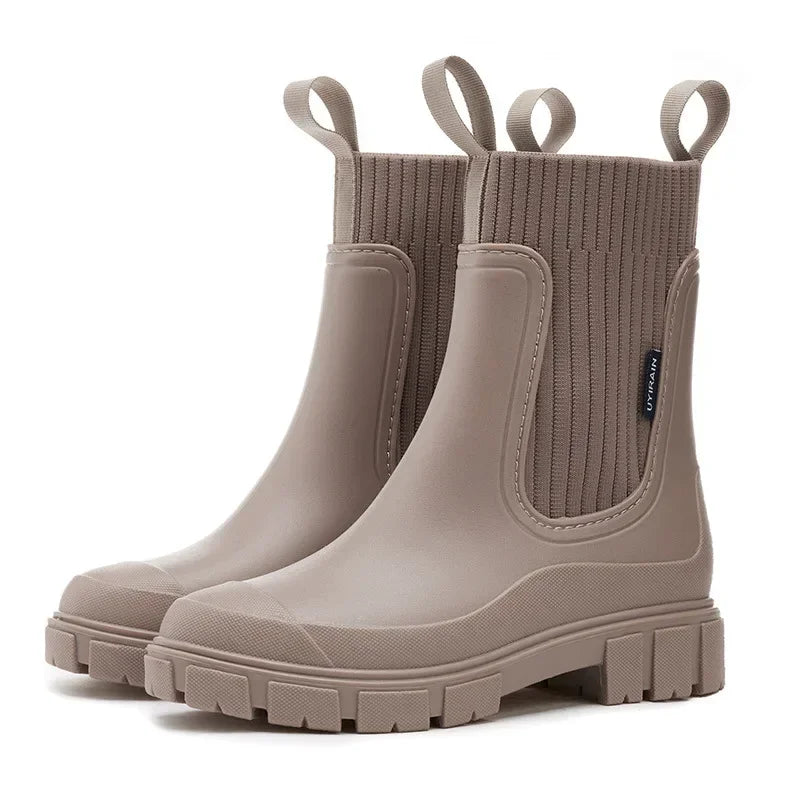 Chelsea Wasserdichte Damen-Regenstiefel mit Komfortsohle
