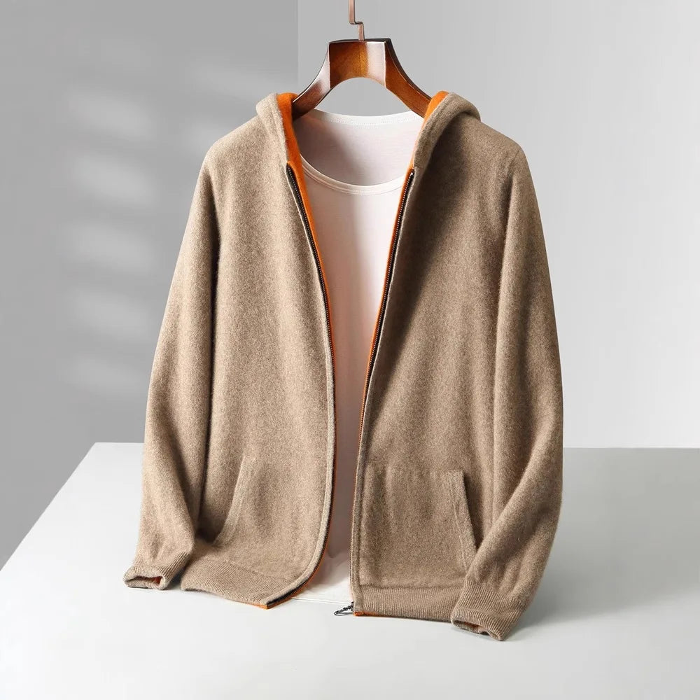 Koji Reversible Kaschmir-Zip-Jacke