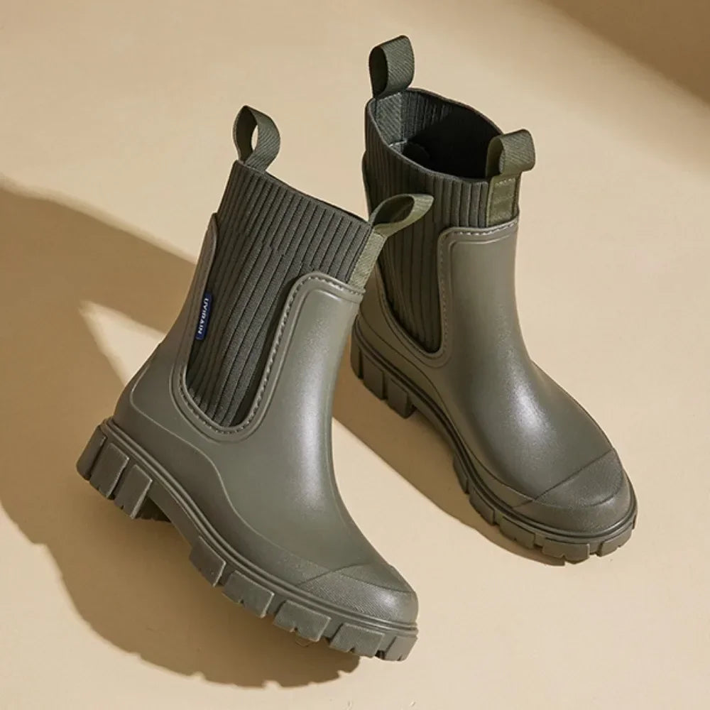 Chelsea Wasserdichte Damen-Regenstiefel mit Komfortsohle