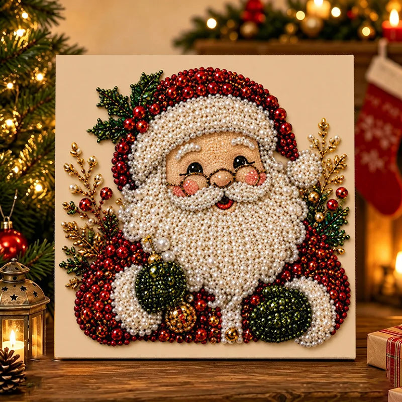 Weihnachtliches Perlenbild-Bastelset