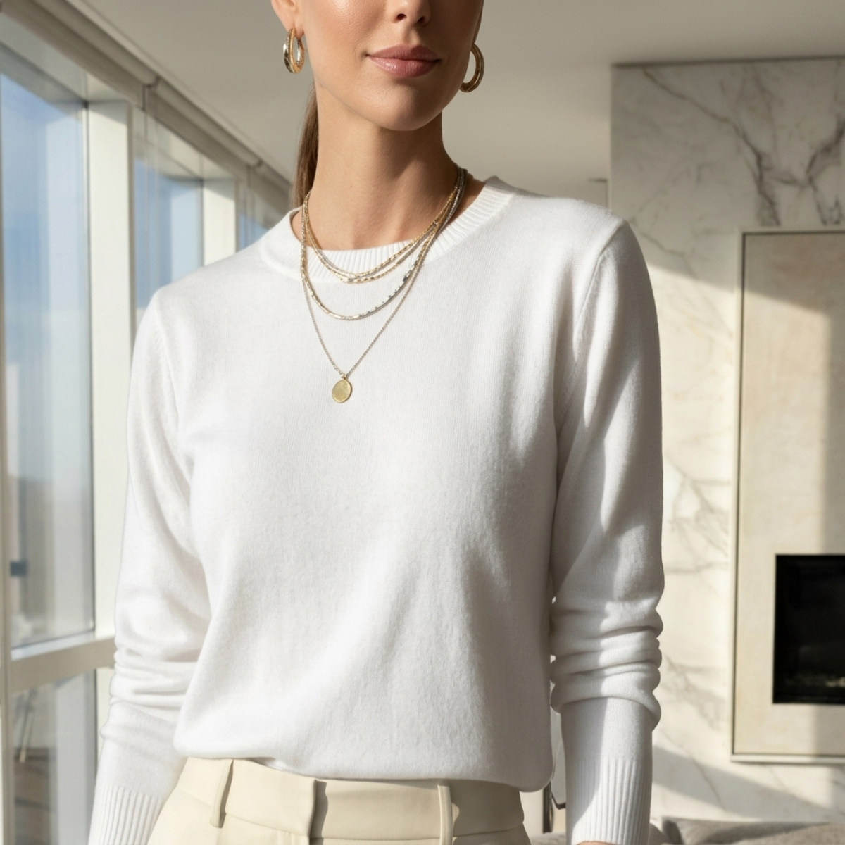 Pullover Strick Modal Damen