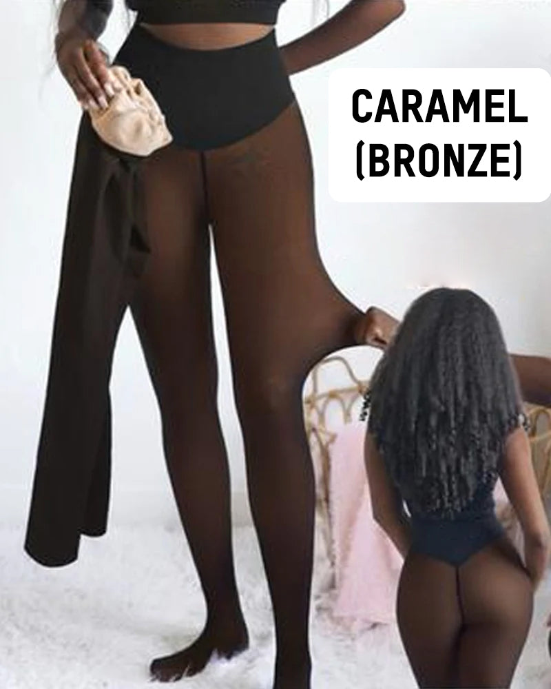 Formende Fleece-Leggings mit einer Naht