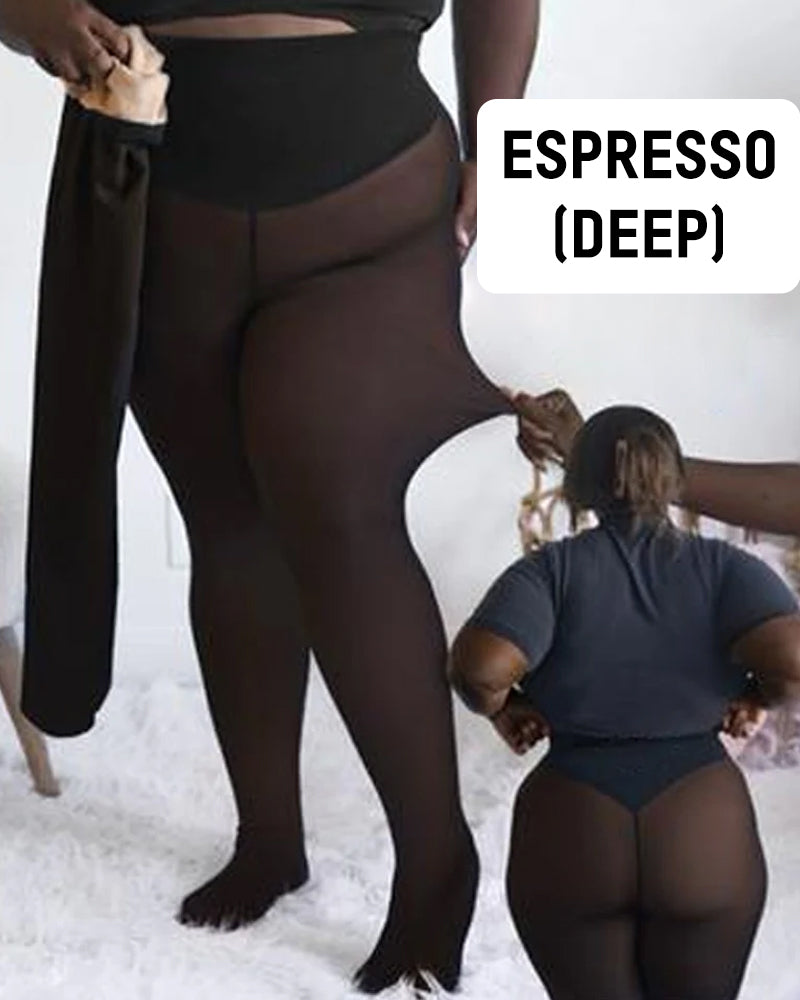 Formende Fleece-Leggings mit einer Naht