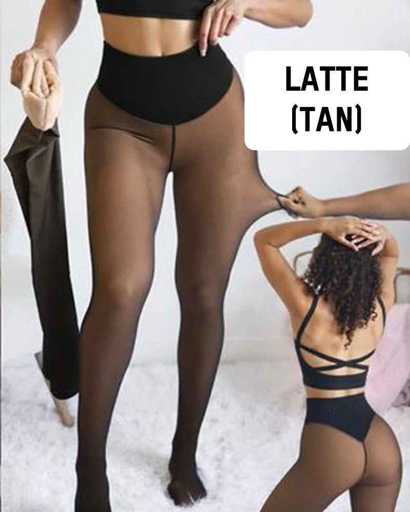 Formende Fleece-Leggings mit einer Naht