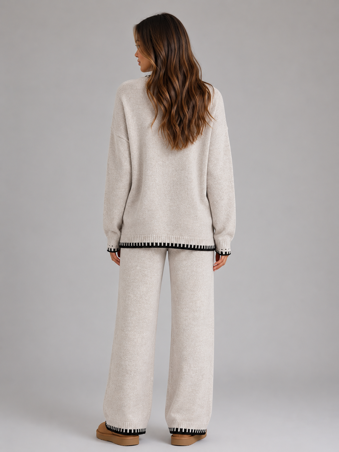 Damen gestricktes Relaxed Co-Ord Set