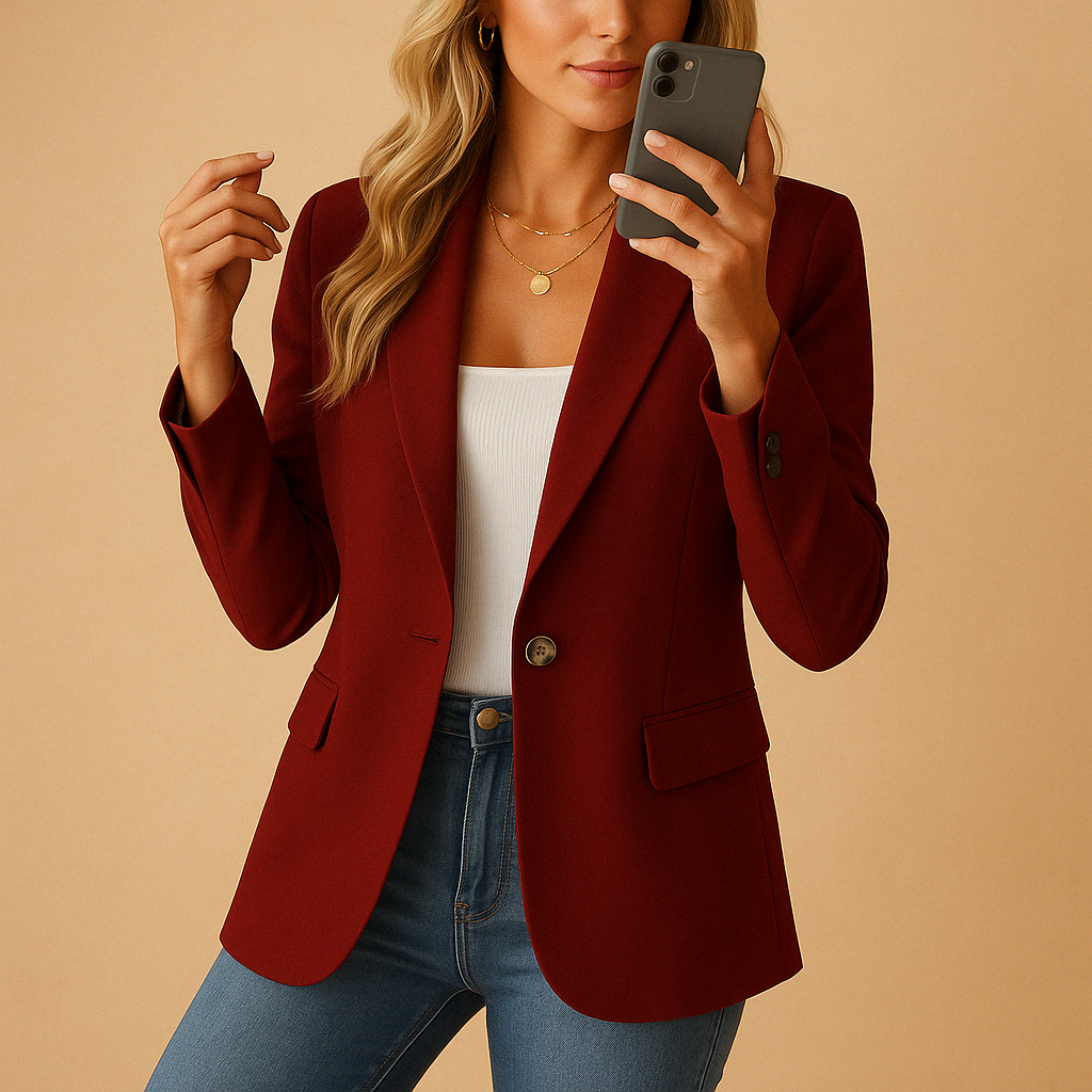 Taillierter einreihiger Blazer