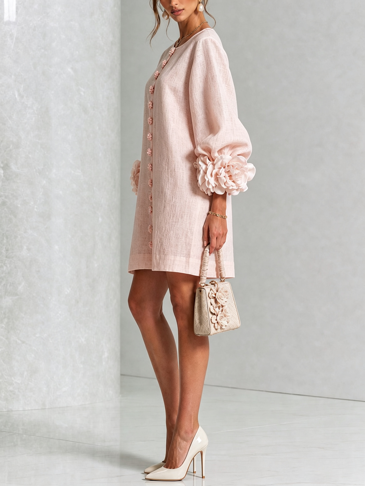 MARIETTA Skulpturales Shift-Kleid