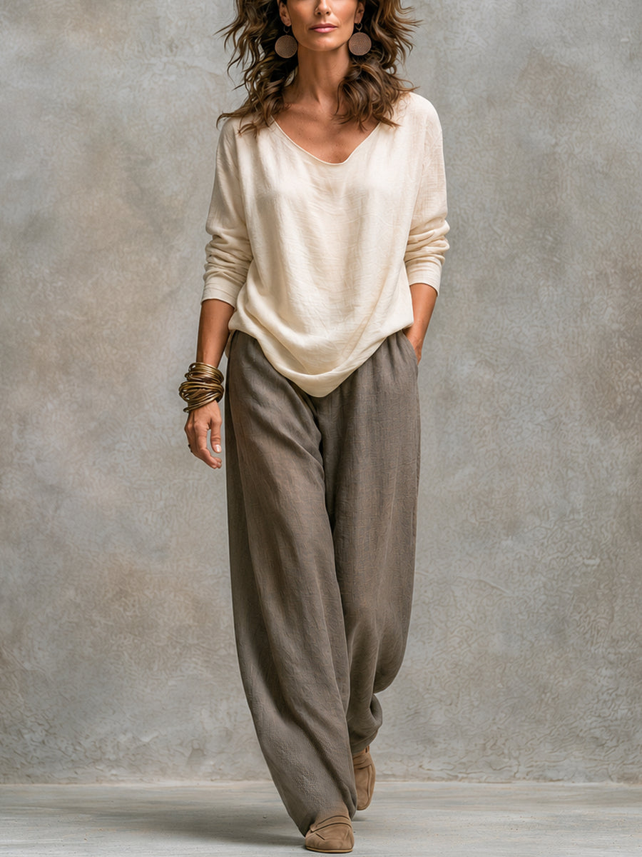 Simone Mehrlagiges Wide-Leg Set