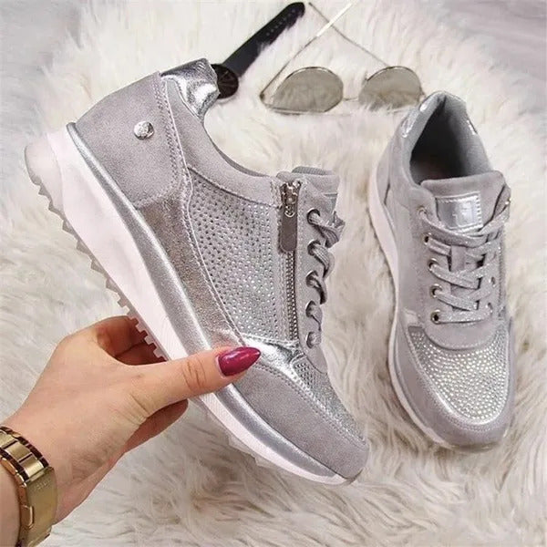Eugénie Elegante Sneaker mit Reißverschluss