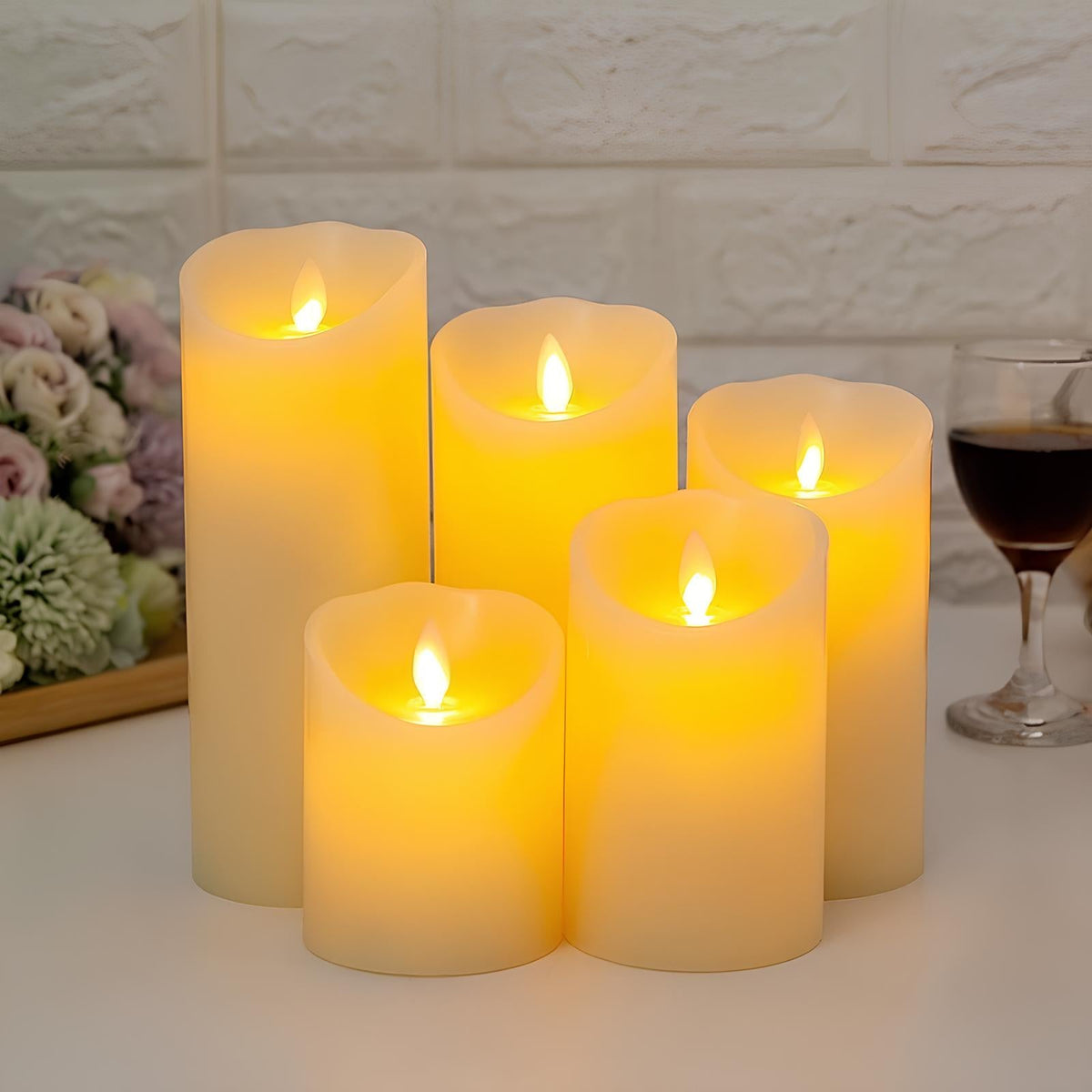 Flammenlose Block-Kerzen