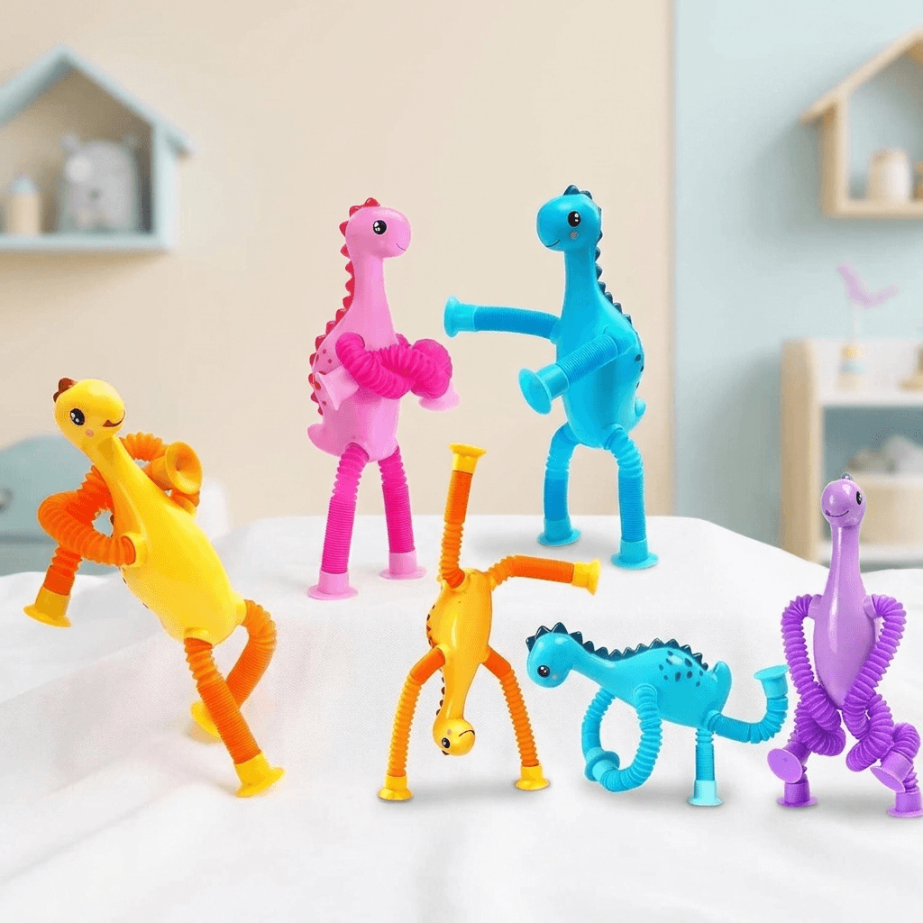 Stretchbare Röhren Dinosaurier Sensorik-Spielzeug
