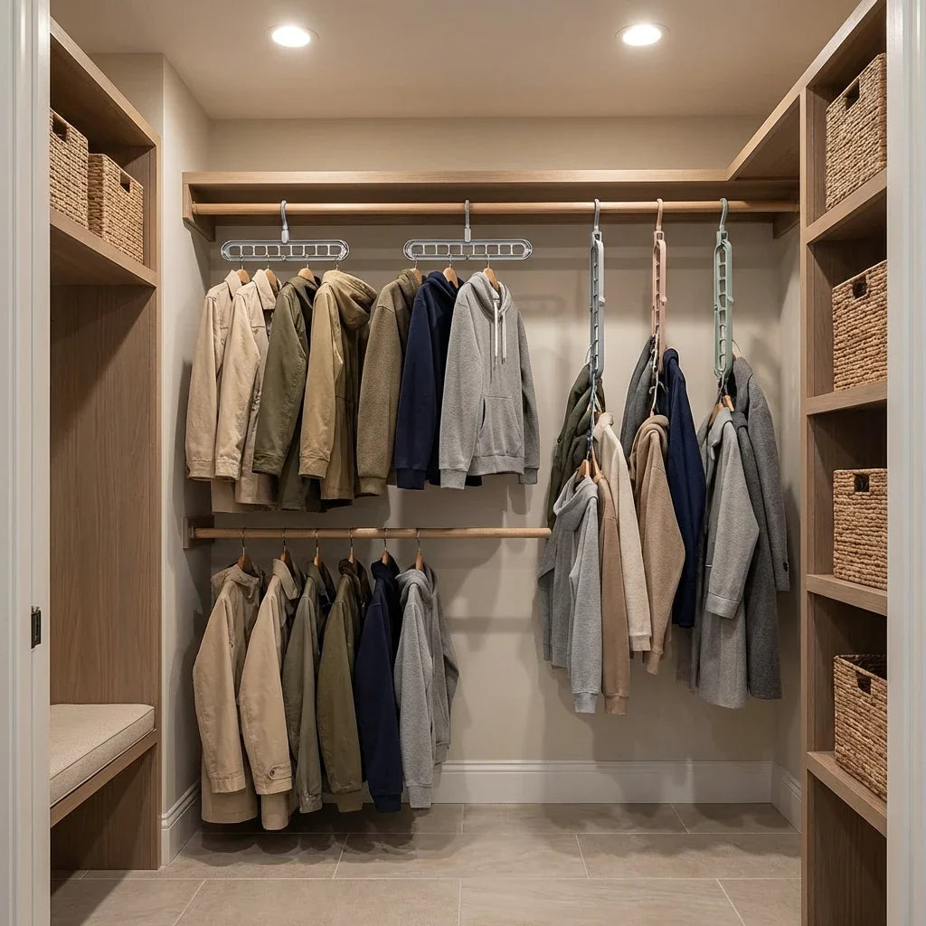 Kleiderbügel-System für Schrank (3er-Pack)