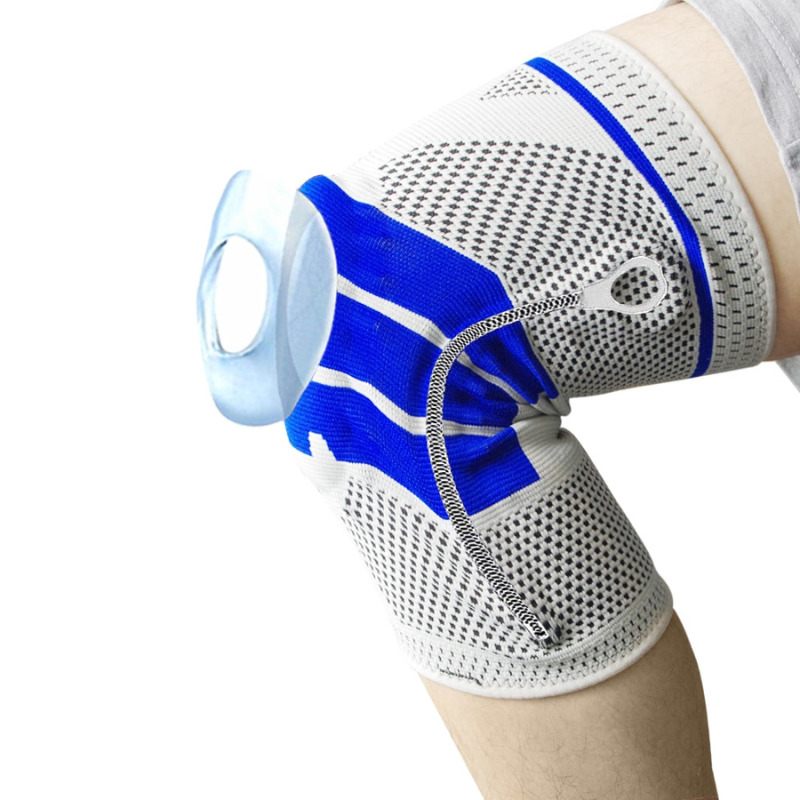 Silikon Kniebandage mit Kompressionsunterstützung