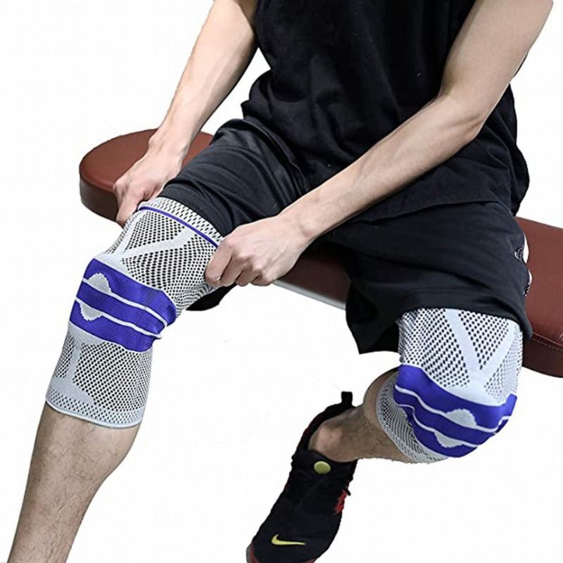 Silikon Kniebandage mit Kompressionsunterstützung