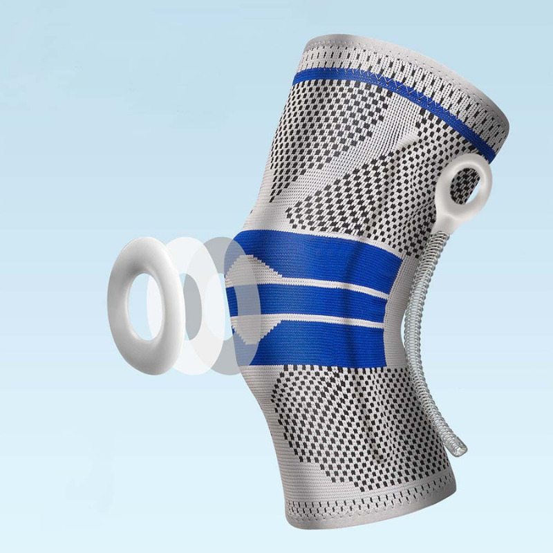 Silikon Kniebandage mit Kompressionsunterstützung