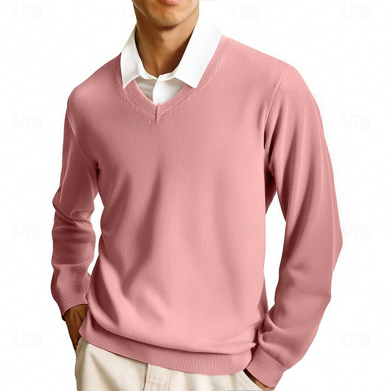 Raffinierter V-Ausschnitt Pullover