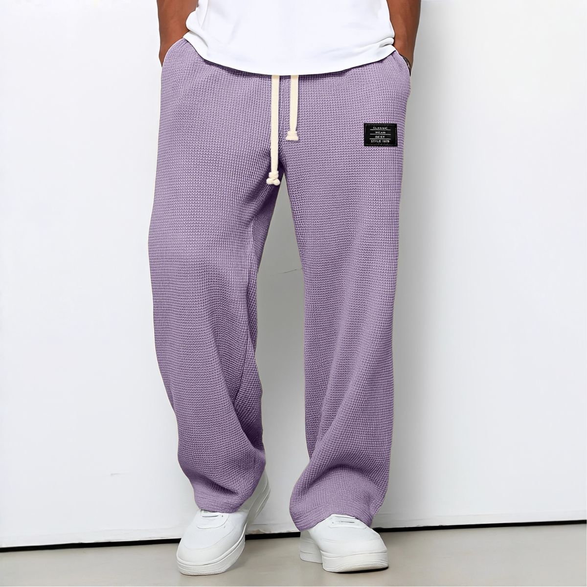 Bequeme Herrenhose mit weiter Passform und verstellbarem Bund