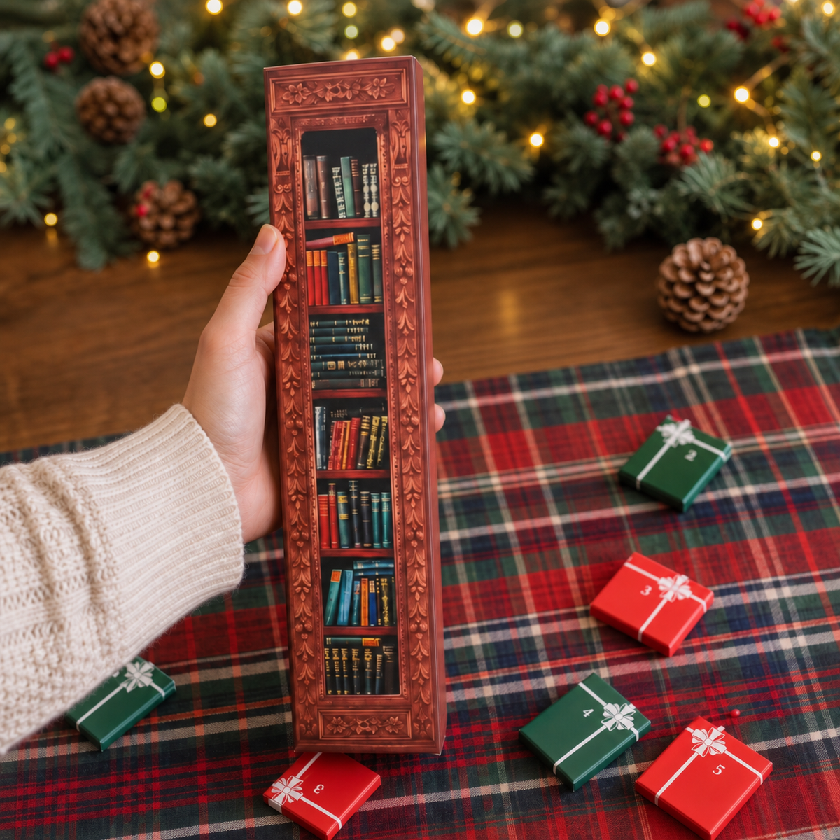 Miniatur-Bücher Weihnachts-Adventskalender