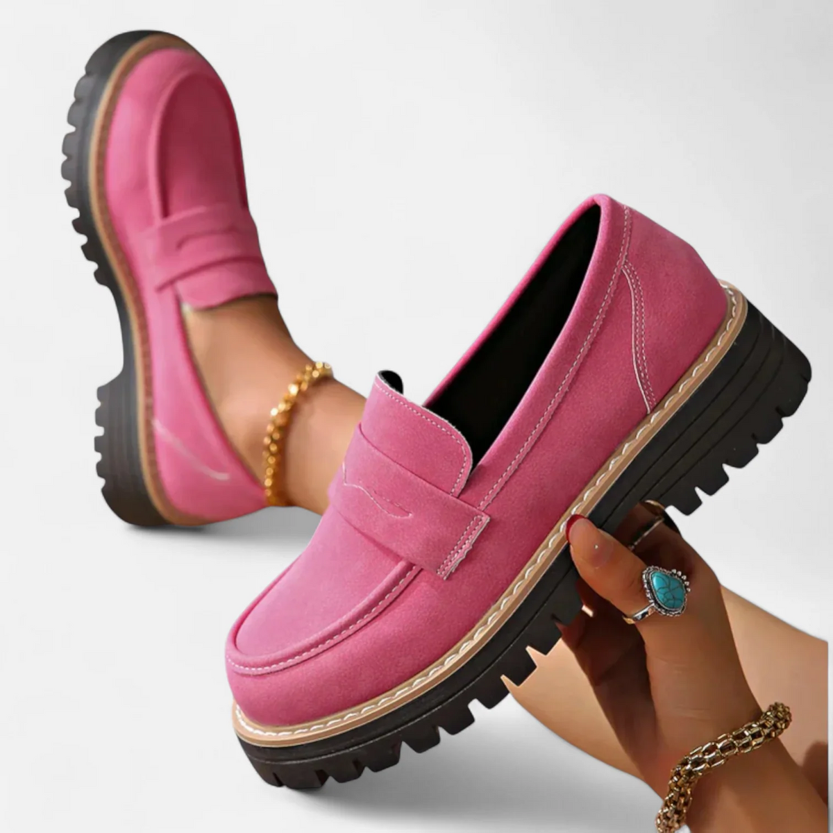 Skylar Premium Orthopädische Loafer mit Absatz