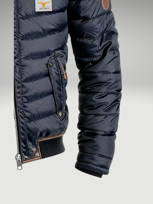 Herren Übergangsjacke gesteppt mit Stehkragen, urban für Herbst und Frühling