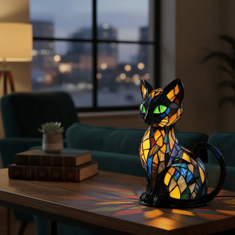 Handgemachte LED-Katzenlampe für Gemütlichkeit & Geschenke